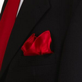 Red Polyester Pocket Square